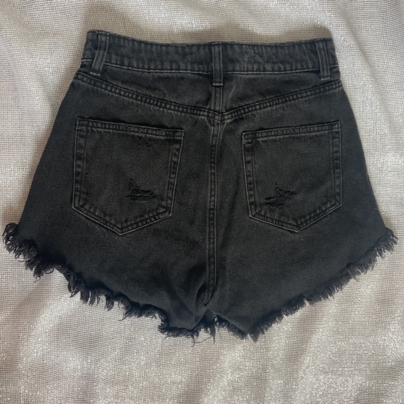 High Rise Jean Shorts - Picture 2 of 3